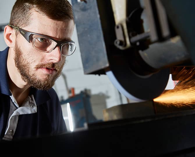 Member of staff manufacturing at Paragon Toolmaking