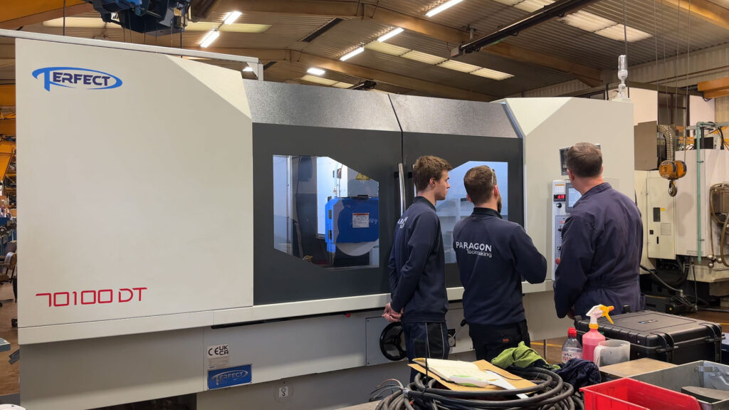 Paragon Toolmakings's new Perfect PFG-70100DT CNC Grinding Machine being installed.